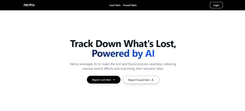 Nemu AI - Track Down What's Lost Powered by AI